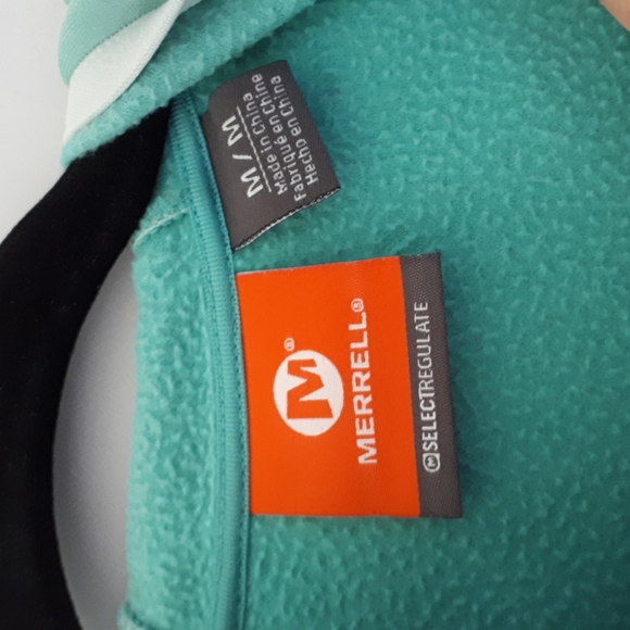 Fleecy minty green Merrell zip hoodie - Picture 5 of 6